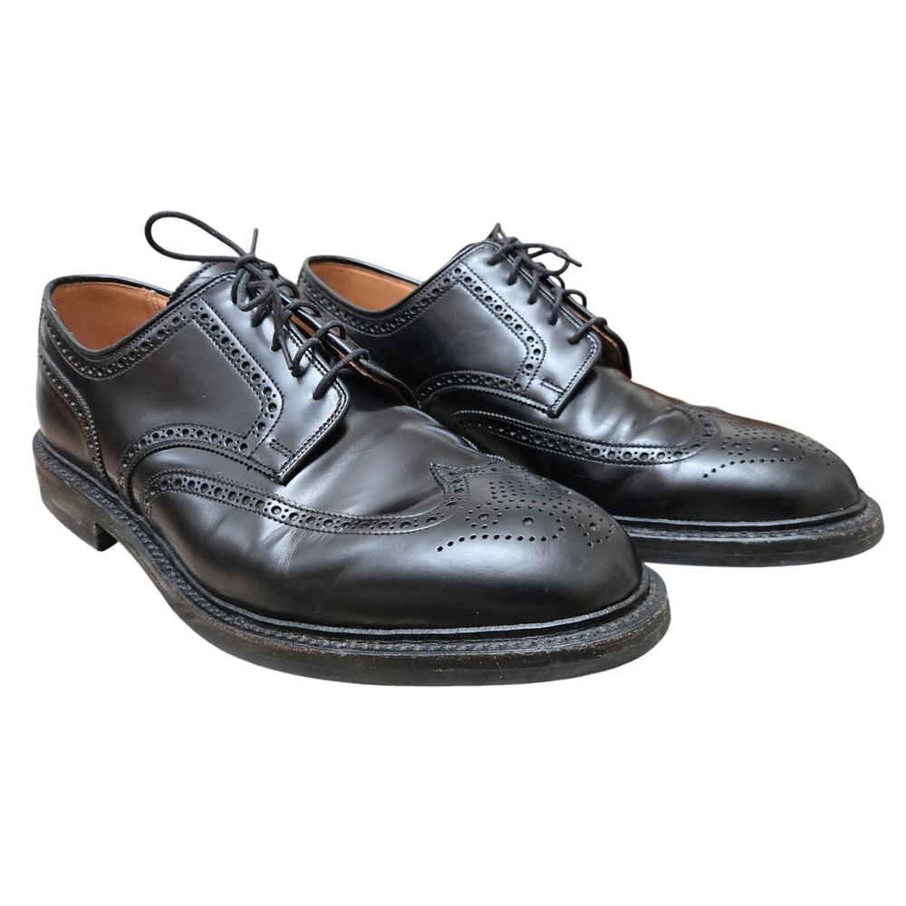 Crockett & Jones Black Pembroke Cavalry Calf Wingtip Brogue Derby Shoes 11E 12US